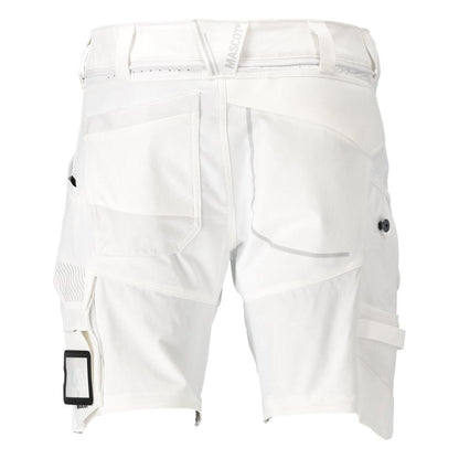 Shorts, stretch, lätta shorts, vita
