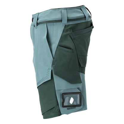 Shorts, stretch, lättviktsshorts, ljus skogsgrön/skogsgrön