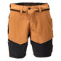 Shorts, stretch, lätta shorts, nötbrun/svart