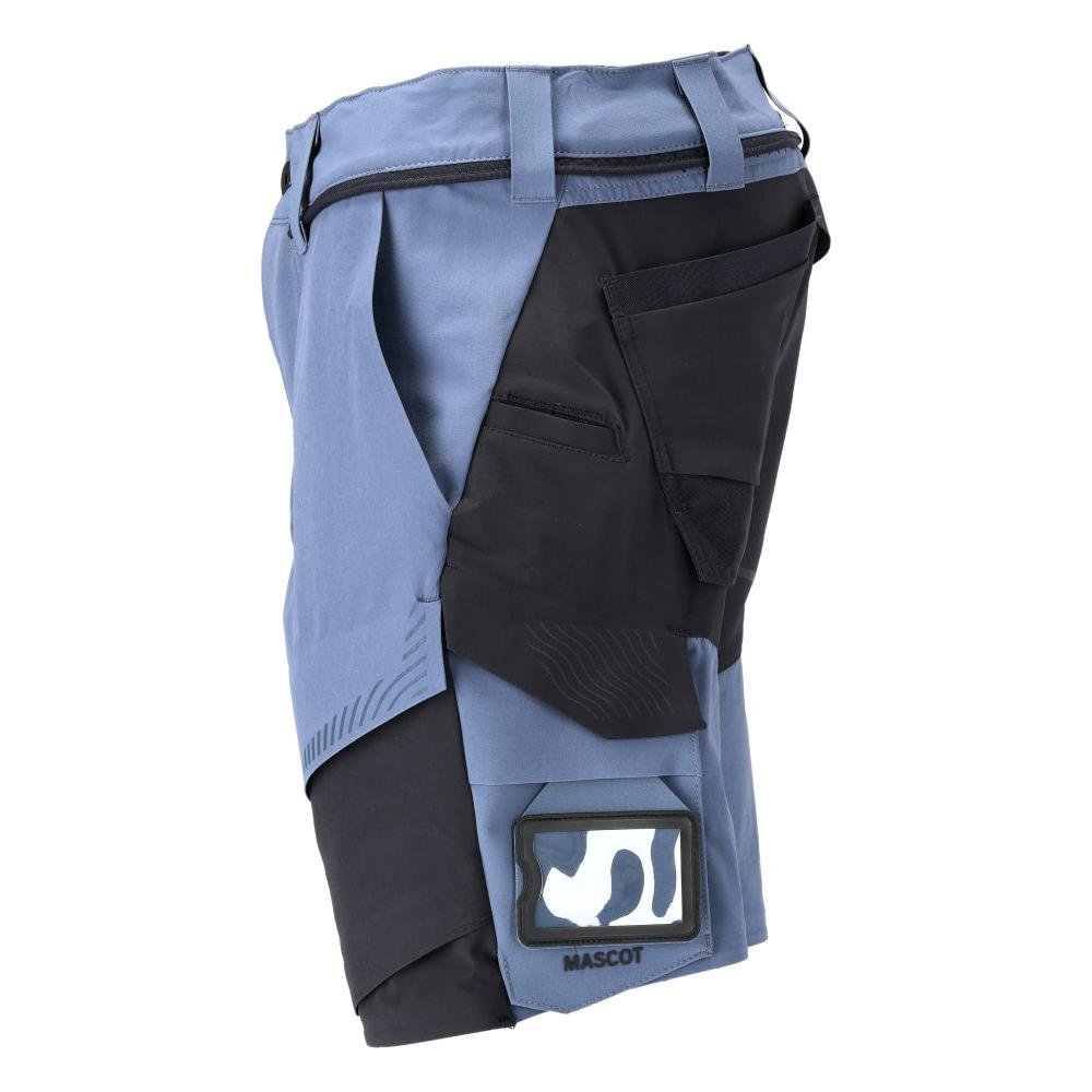 Shorts, stretch, lätta shorts, stenblå/svartblå
