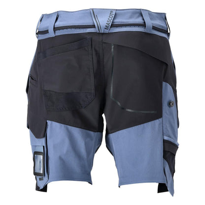 Shorts, stretch, lätta shorts, stenblå/svartblå