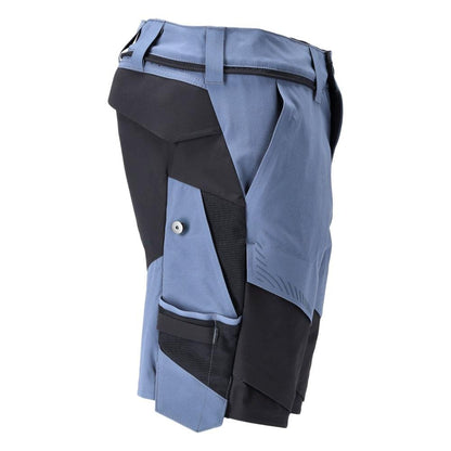 Shorts, stretch, lätta shorts, stenblå/svartblå