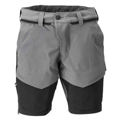 Shorts, stretch, lätta shorts, antracitgrå/svart
