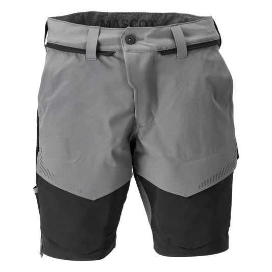 Shorts, stretch, lätta shorts, antracitgrå/svart