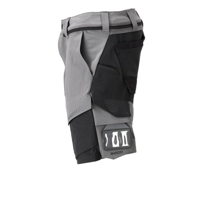 Shorts, stretch, lätta shorts, antracitgrå/svart