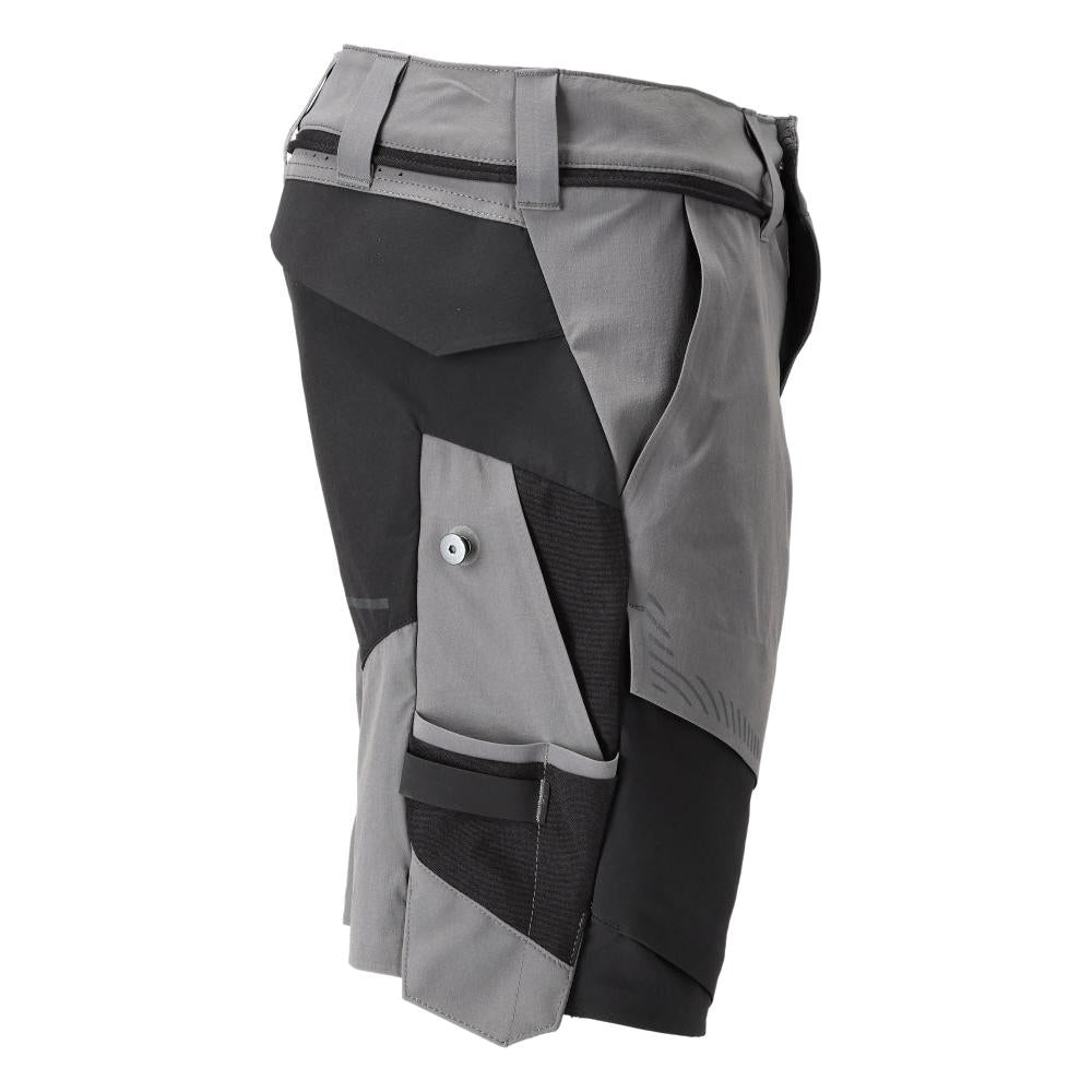 Shorts, stretch, lätta shorts, antracitgrå/svart