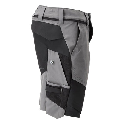 Shorts, stretch, lätta shorts, antracitgrå/svart
