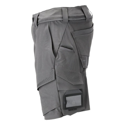 Shorts, stretch, lätta shorts, kolgrå