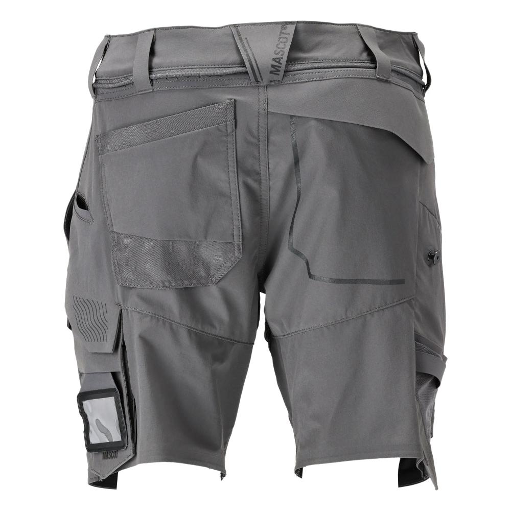 Shorts, stretch, lätta shorts, kolgrå