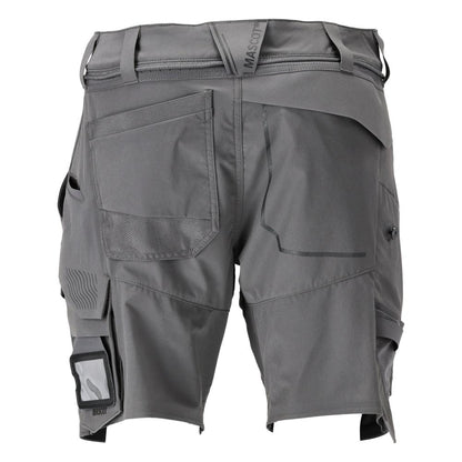 Shorts, stretch, lätta shorts, kolgrå