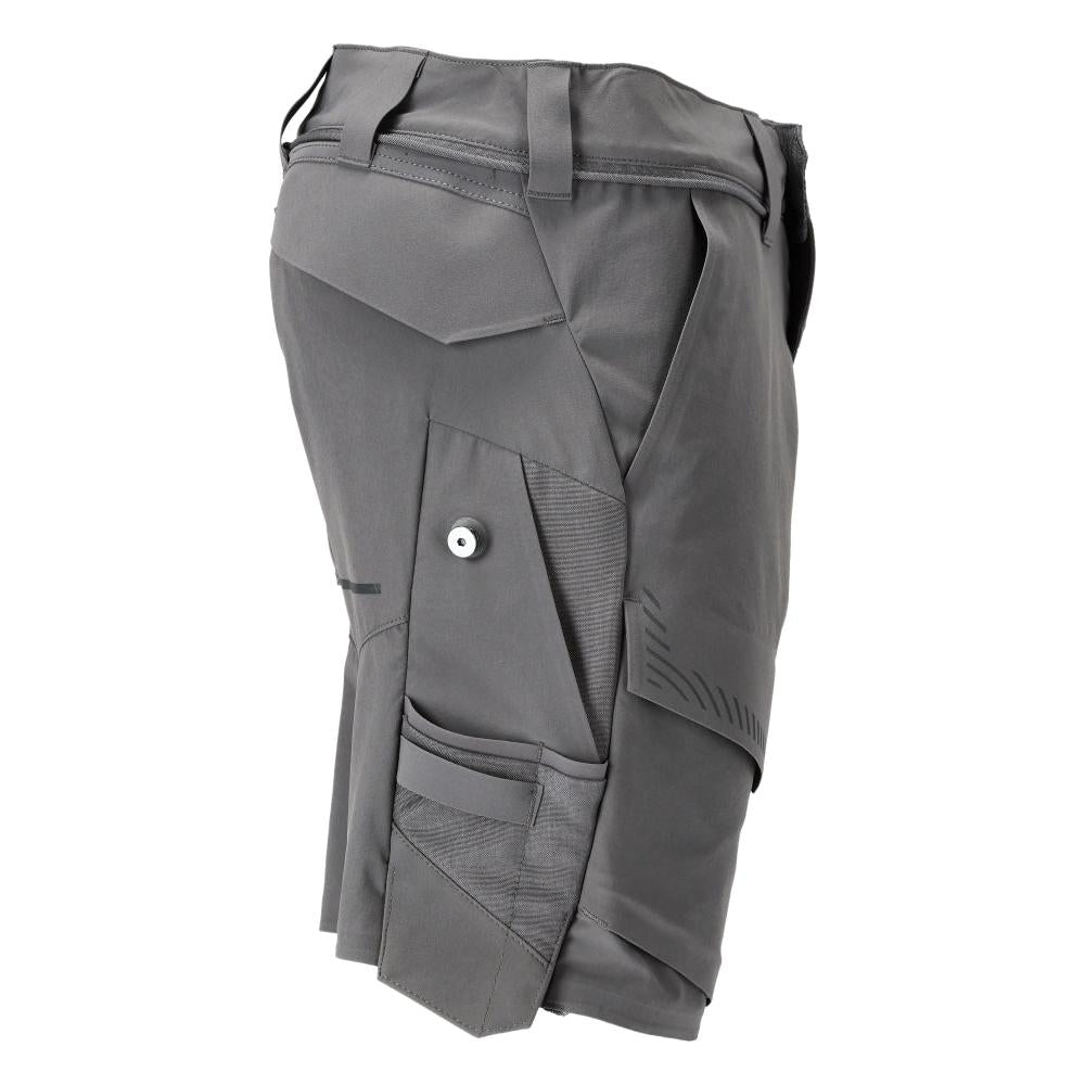 Shorts, stretch, lätta shorts, kolgrå