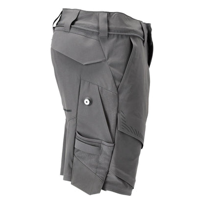 Shorts, stretch, lätta shorts, kolgrå