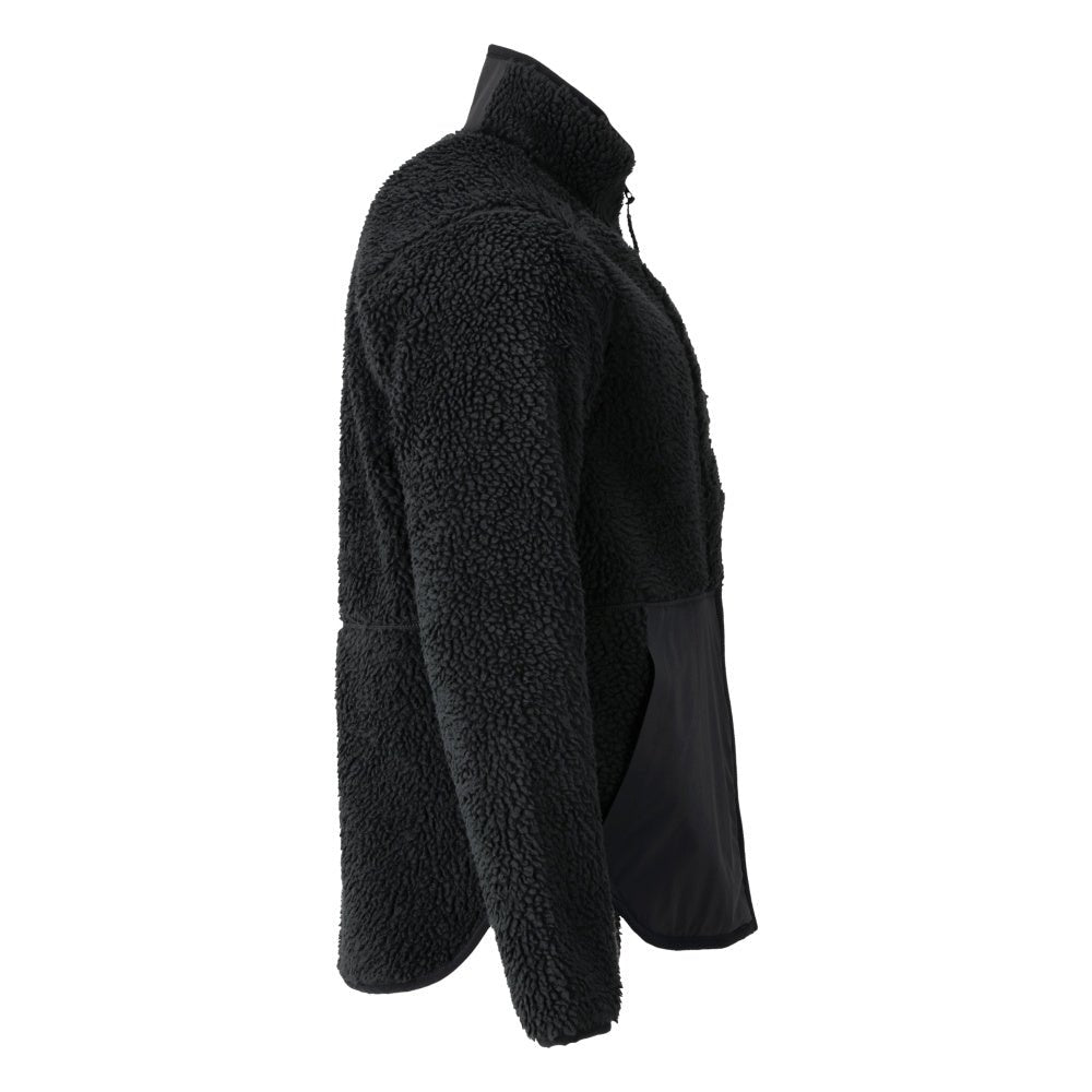 Fiberpälsjacka med dragkedja Fiberpälsjacka