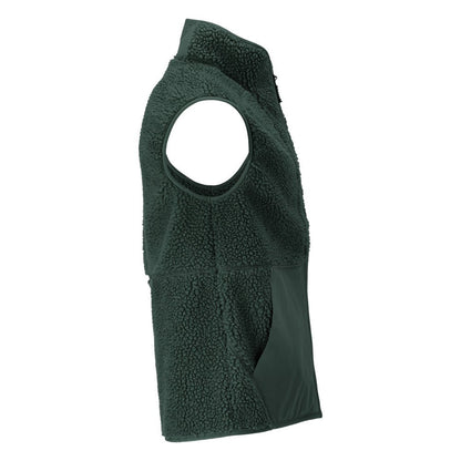 Fiberpälsväst med termoväst med dragkedja