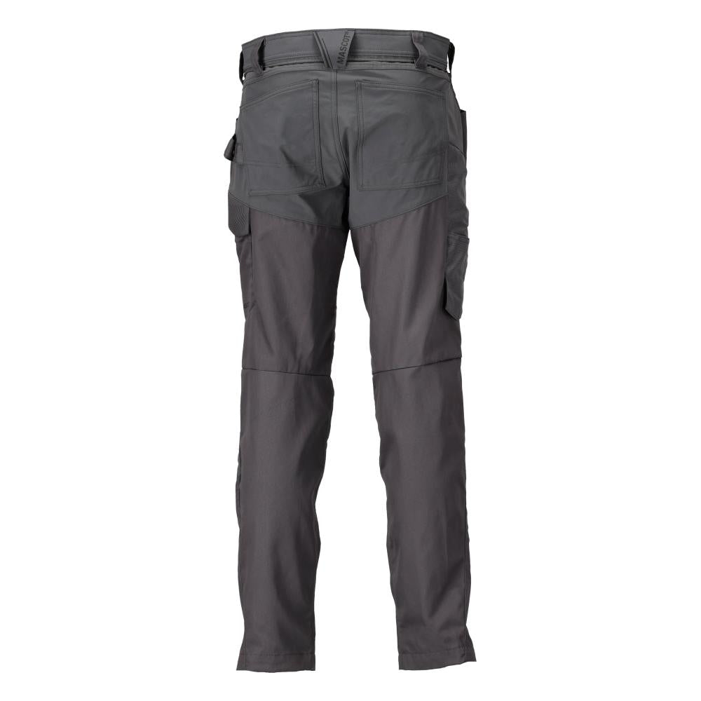 Byxa med knäfickor byxa, antracitgrå