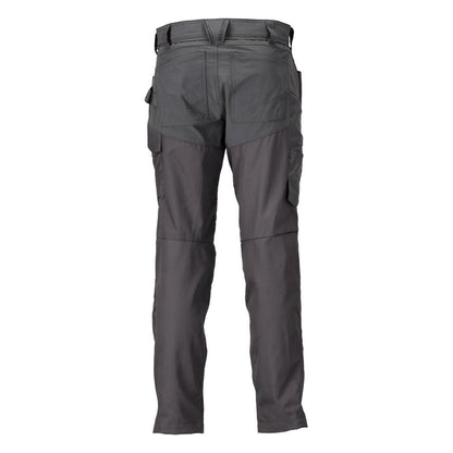 Byxa med knäfickor byxa, antracitgrå