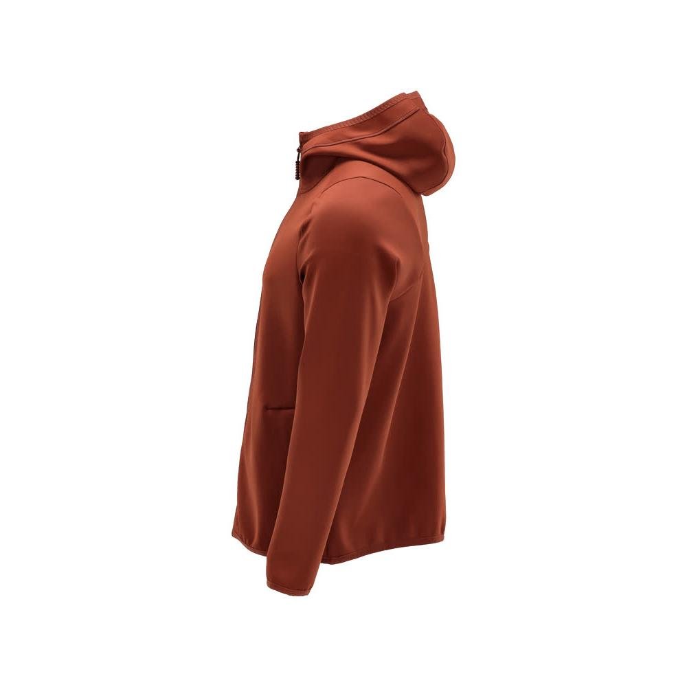 Fleecetröja, huva, dragkedja i microfleece, höströd