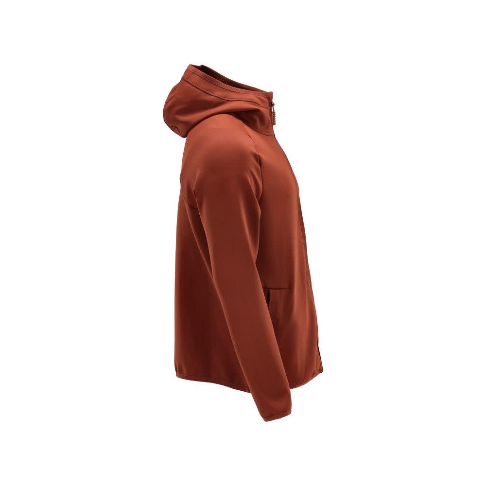 Fleecetröja, huva, dragkedja i microfleece, höströd