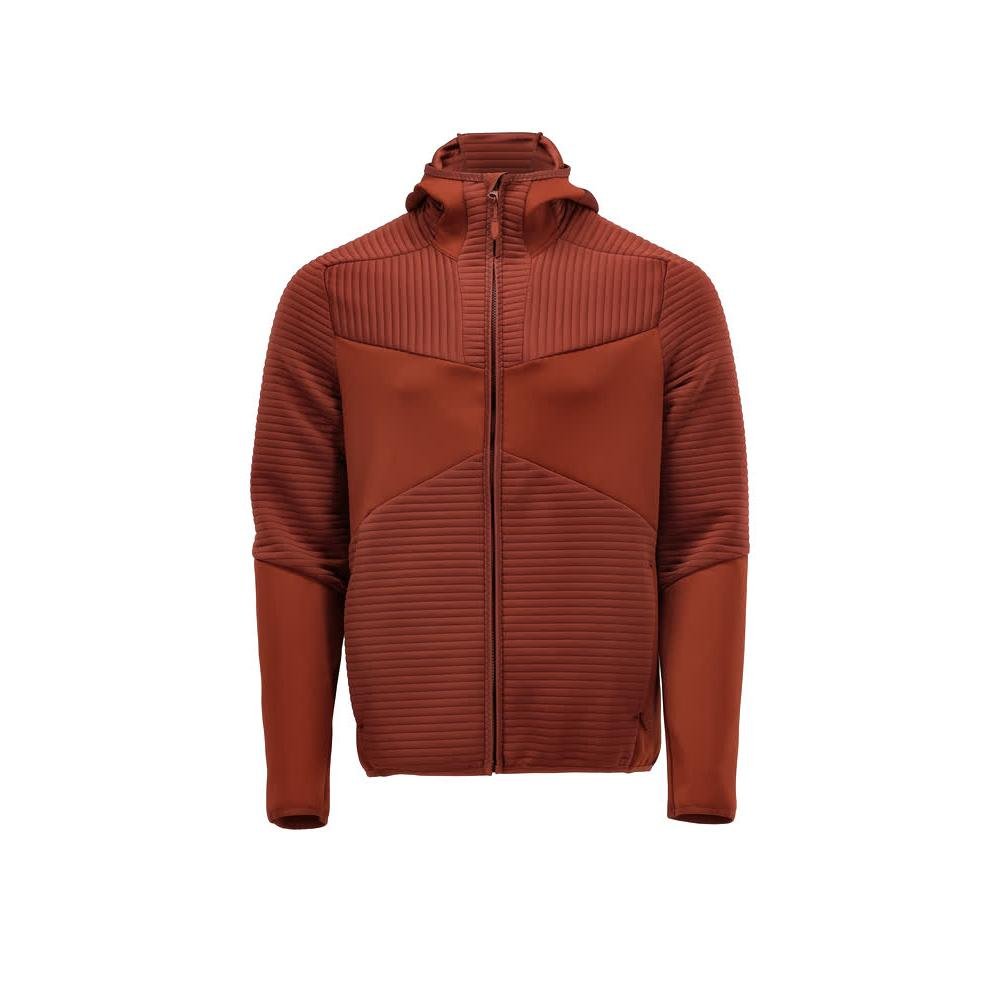 Fleecetröja, huva, dragkedja i microfleece, höströd