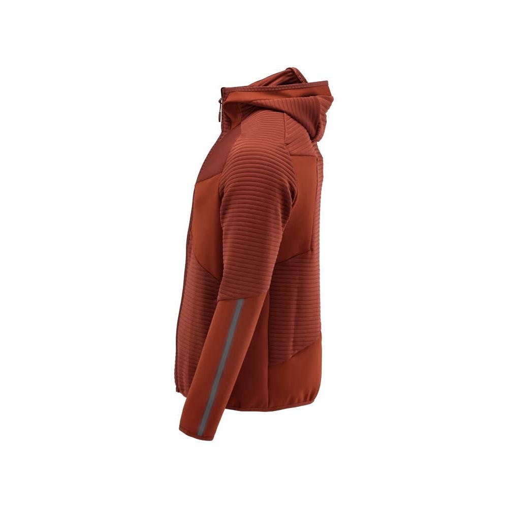 Fleecetröja, huva, dragkedja i microfleece, höströd