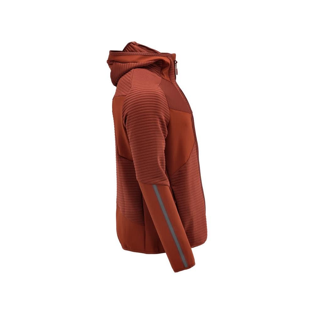 Fleecetröja, huva, dragkedja i microfleece, höströd