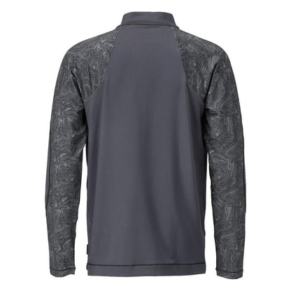 T-shirt, långärmad, kort t-shirt med dragkedja