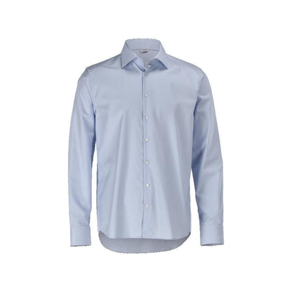 Skjorta, slim fit, ljusblå/vit