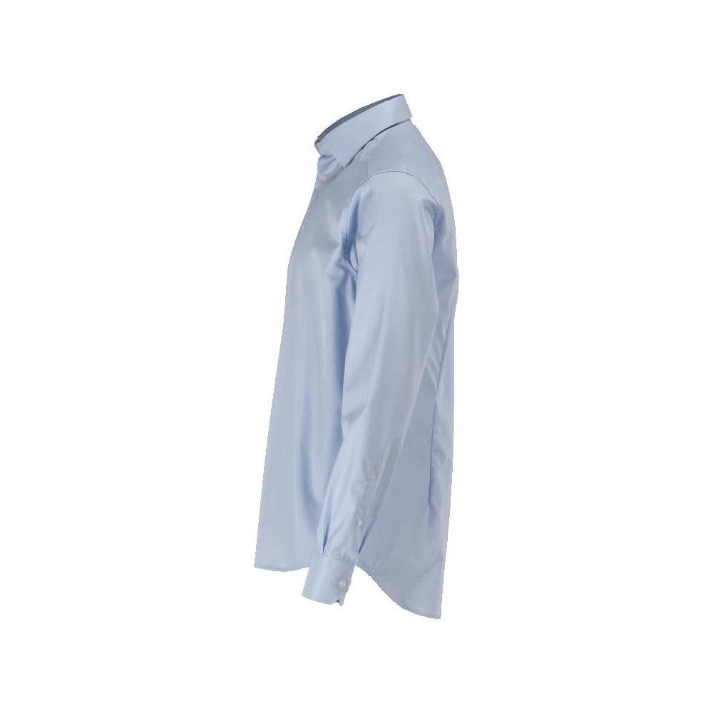 Skjorta, slim fit, ljusblå/vit