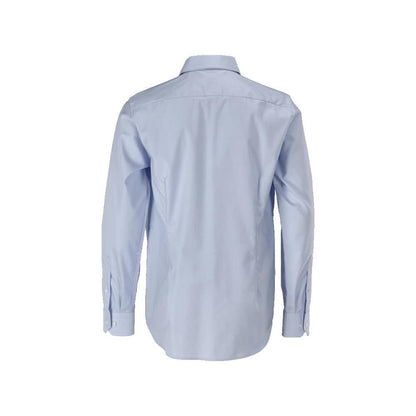 Skjorta, slim fit, ljusblå/vit