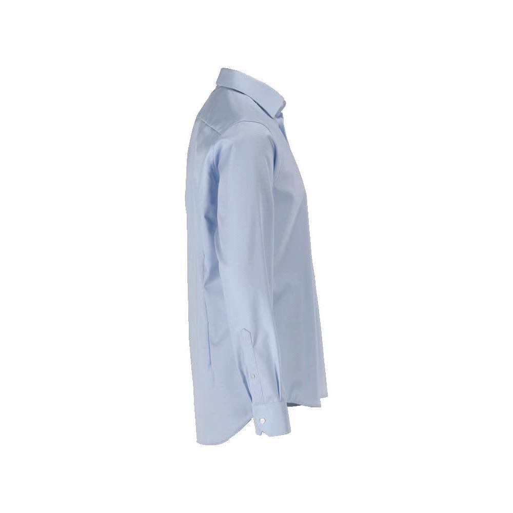 Skjorta, slim fit, ljusblå/vit