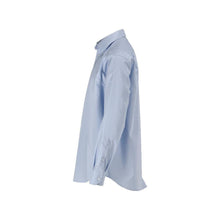 Skjorta, klassisk passform, ljusblå/vit