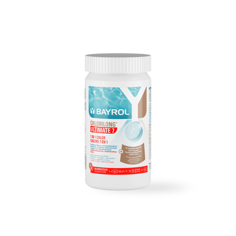 BAYROL Chlorilong® ULTIMATE7 tvåfas klortabletter med 7 funktioner