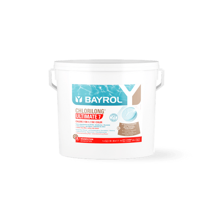 BAYROL Chlorilong® ULTIMATE7 tvåfas klortabletter med 7 funktioner