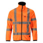 Fleecejacka med dragkedja i mikrofleece, hi-vis orange