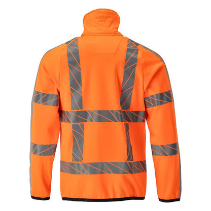 Fleecejacka med dragkedja i mikrofleece, hi-vis orange