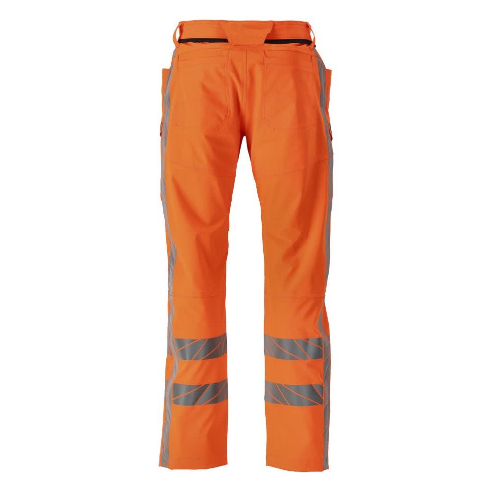 Byxor med lårfickor, stretchbyxor, hi-vis orange