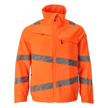Jacka, arbetsjacka med stretchinlägg, hi-vis orange