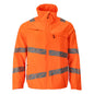 Jacka, arbetsjacka med stretchinlägg, hi-vis orange