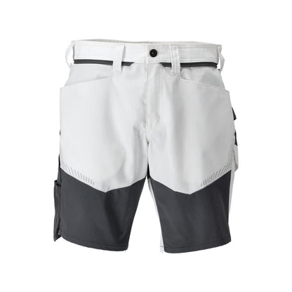 Shorts, lätta shorts, vit/antracitgrå