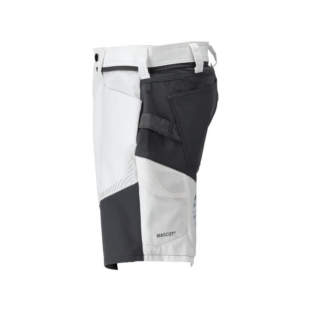 Shorts, lätta shorts, vit/antracitgrå
