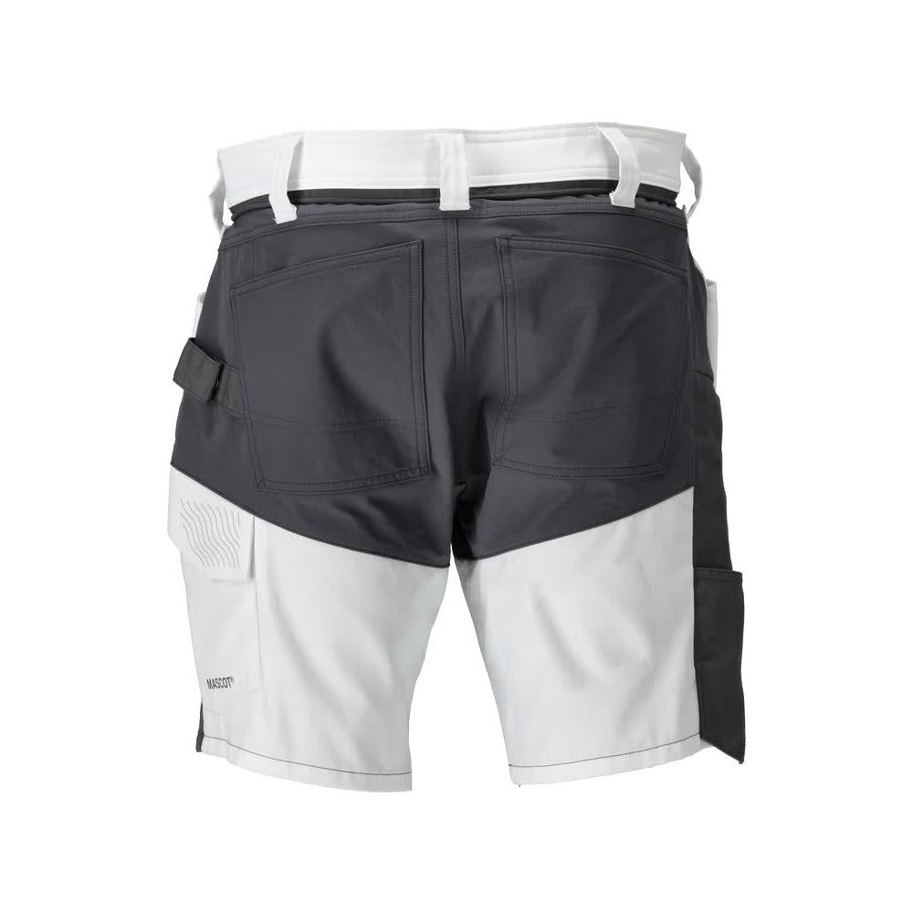 Shorts, lätta shorts, vit/antracitgrå