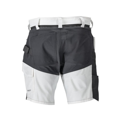 Shorts, lätta shorts, vit/antracitgrå