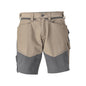 Shorts, lätta shorts, mörk sandbeige/antracitgrå