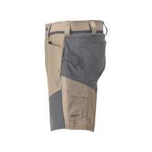 Shorts, lätta shorts, mörk sandbeige/antracitgrå