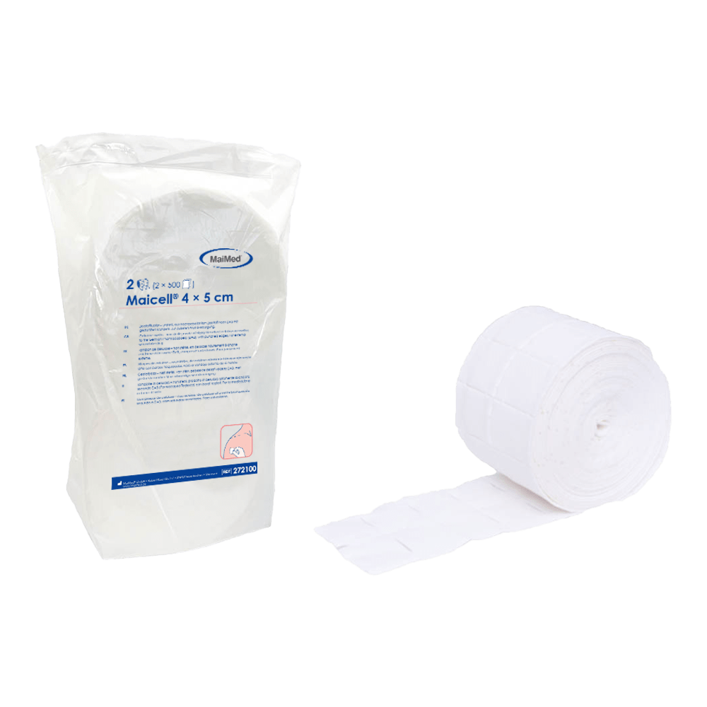 Maicell icke-sterila 4x5cm cellulosaservetter, 2x500 st/förp. | Förpackning (1000 stycken)