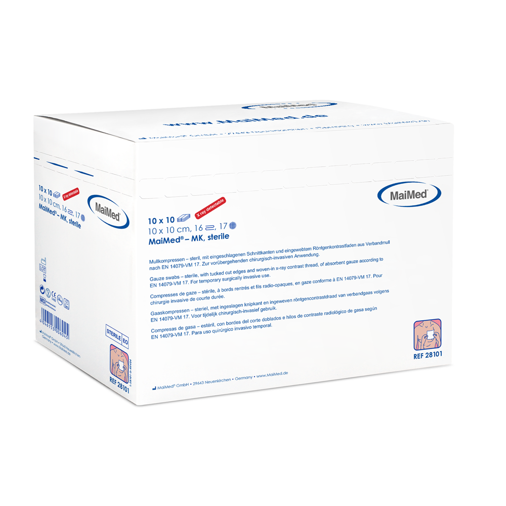 MaiMed-MK-sterila RÖKO gasväv kompresser