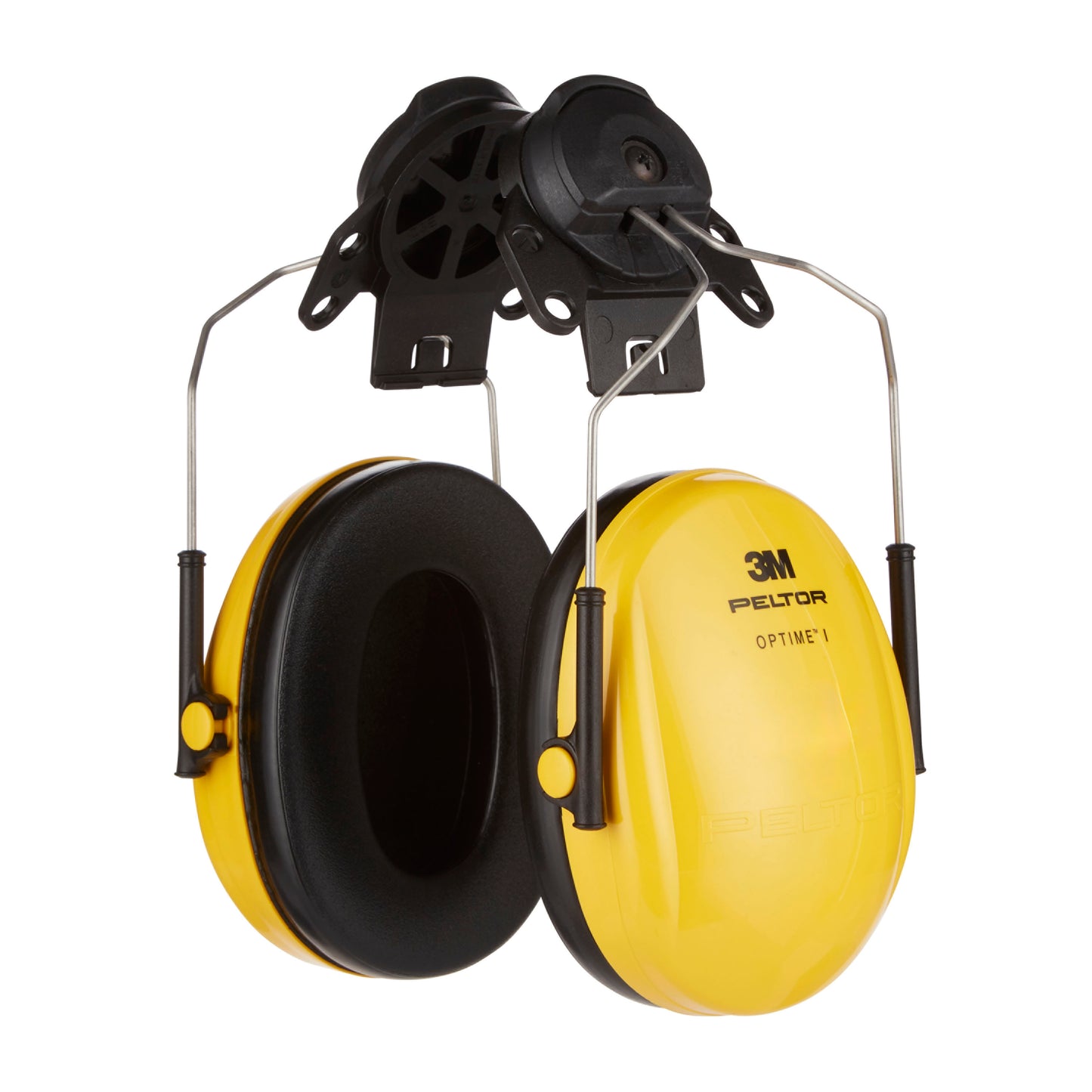 Der 3M™ PELTOR™ Optime™ I Kapselgehörschutz für Schutzhelm H510P3E von 3M Deutschland GmbH bietet effektiven Gehörschutz mit einem SNR-Wert von 26 dB, in gelb, geeignet für die Montage an Helmen. Packung (1 Stück).