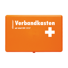 Första hjälpen-väska KIEL KU-orange med standardinnehåll enligt DIN 13157