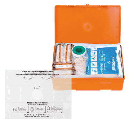 VBK KIEL KU-orange mit Füllung Standard DIN 13157 und Beatmungstuch