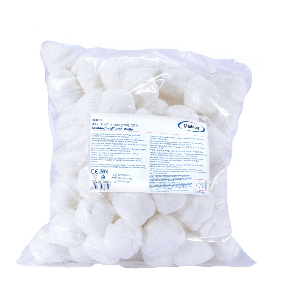 MaiMed-MT-osterila gasservetter, 500 st/foliepåse